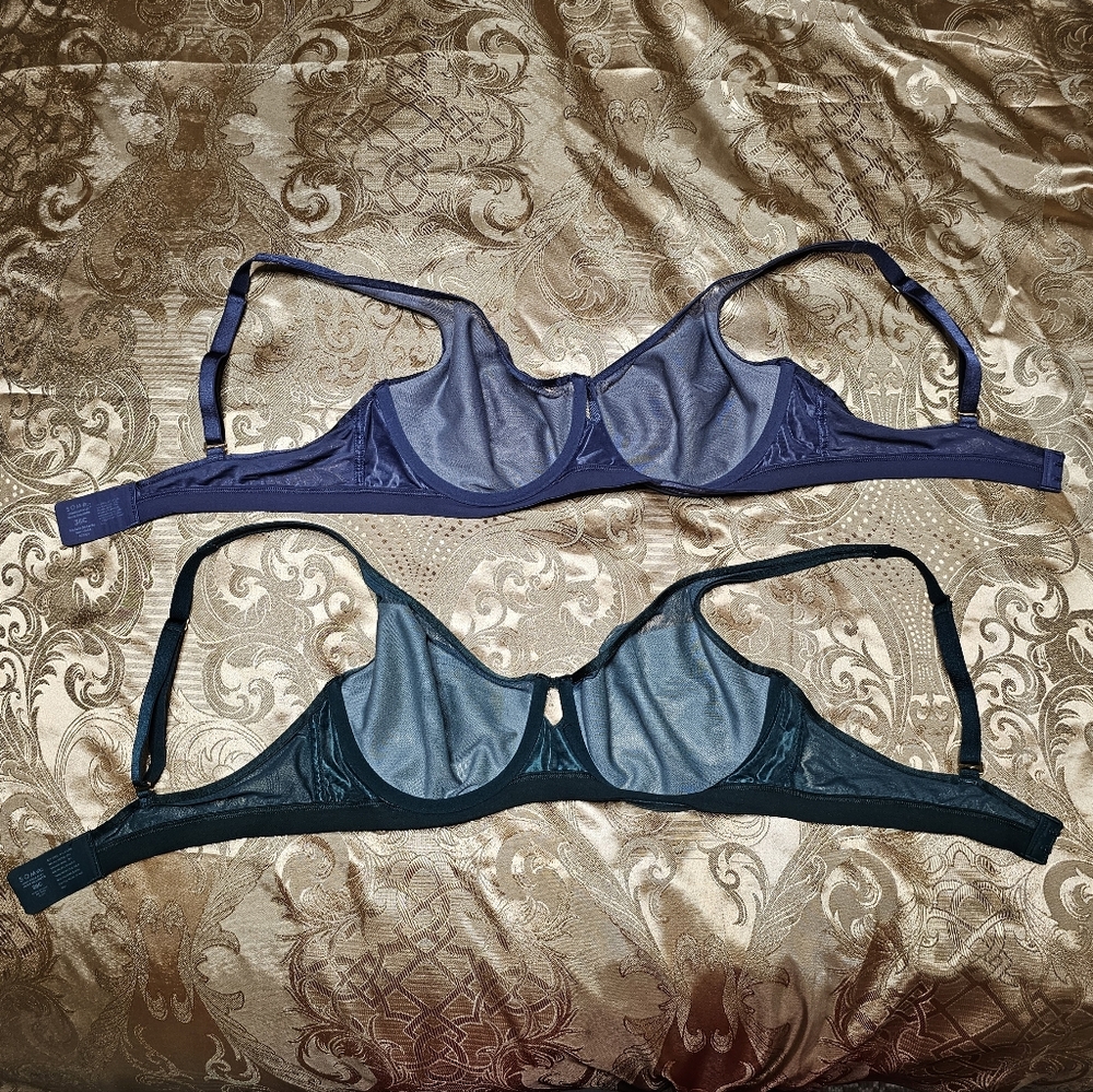 2 x Soma Teal and Blue Bras‎ 36C